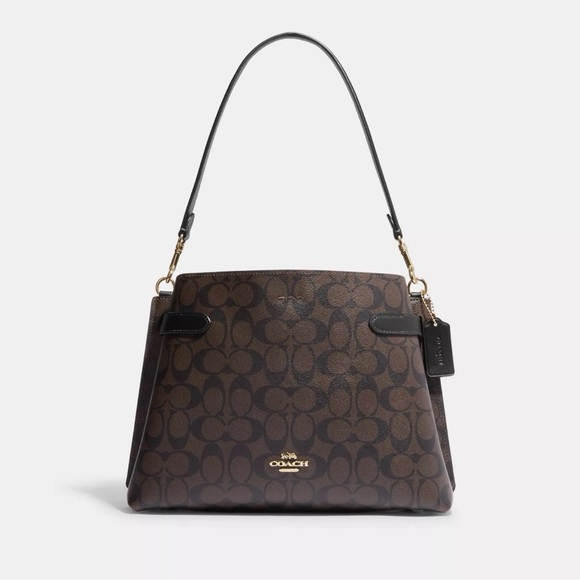 Coach Handbags - Coach Hanna Shoulder Bag in Signature Canvas